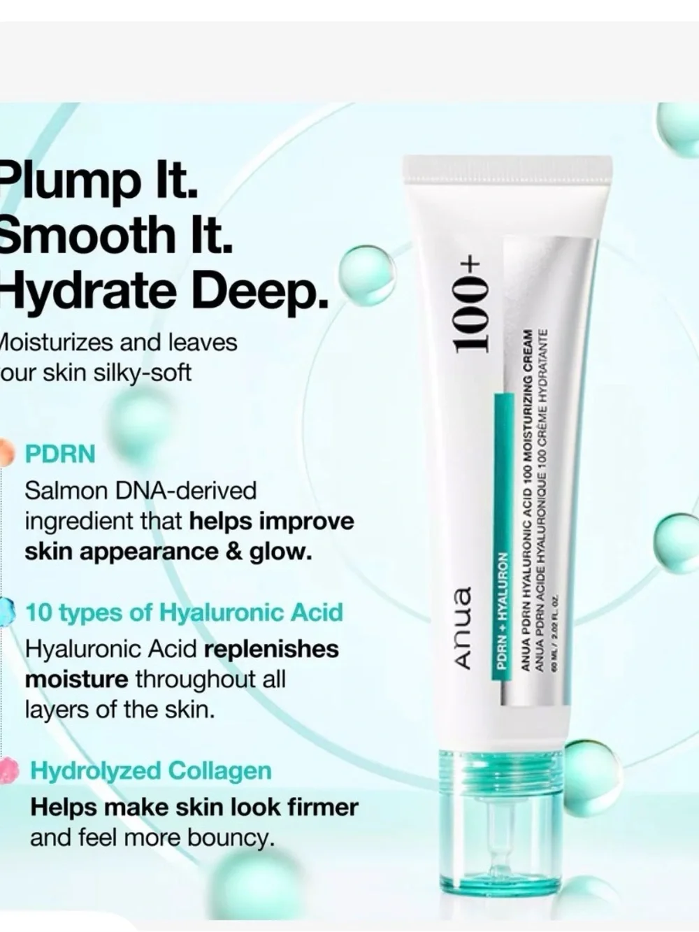 Anua 100+ Hyaluronic Acid Moisturizing Cream